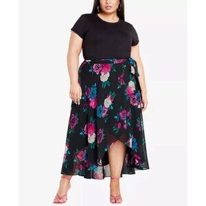 New City Chic Skirt - Size 14 Wrap Skirt